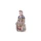 A Qing dynasty Chinese painted wooden seated Guanyin. - Image 1 of 2