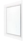 A contemporary Francois Ghost with Starck by Kartell clear lucite framed wall mirror.