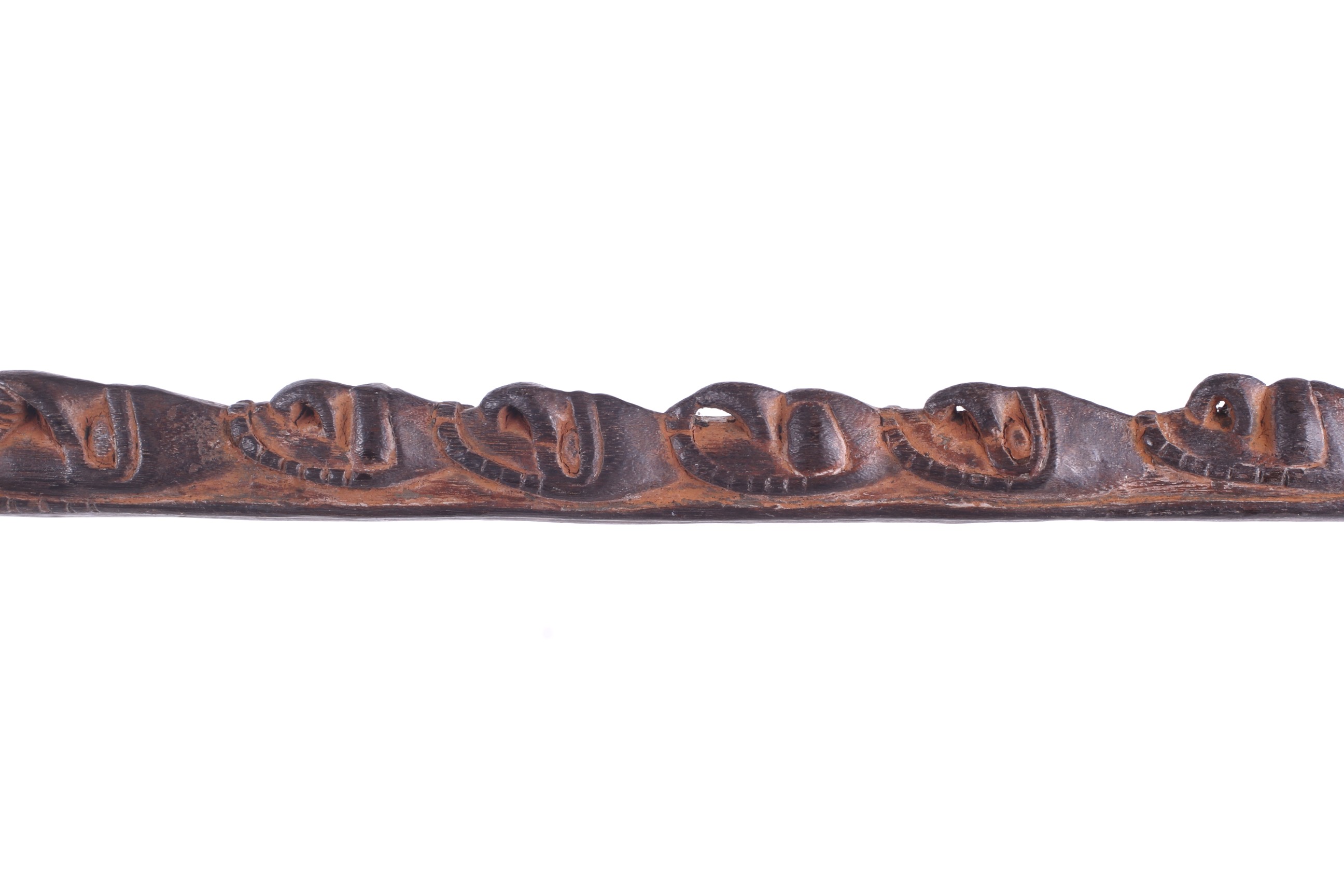 Papua New Guinea. A large carved ladle, two 'scepters' and a handle. - Image 4 of 14