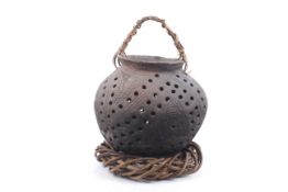 Papua New Guinea. A Dimiri village earthenware smoking pot.