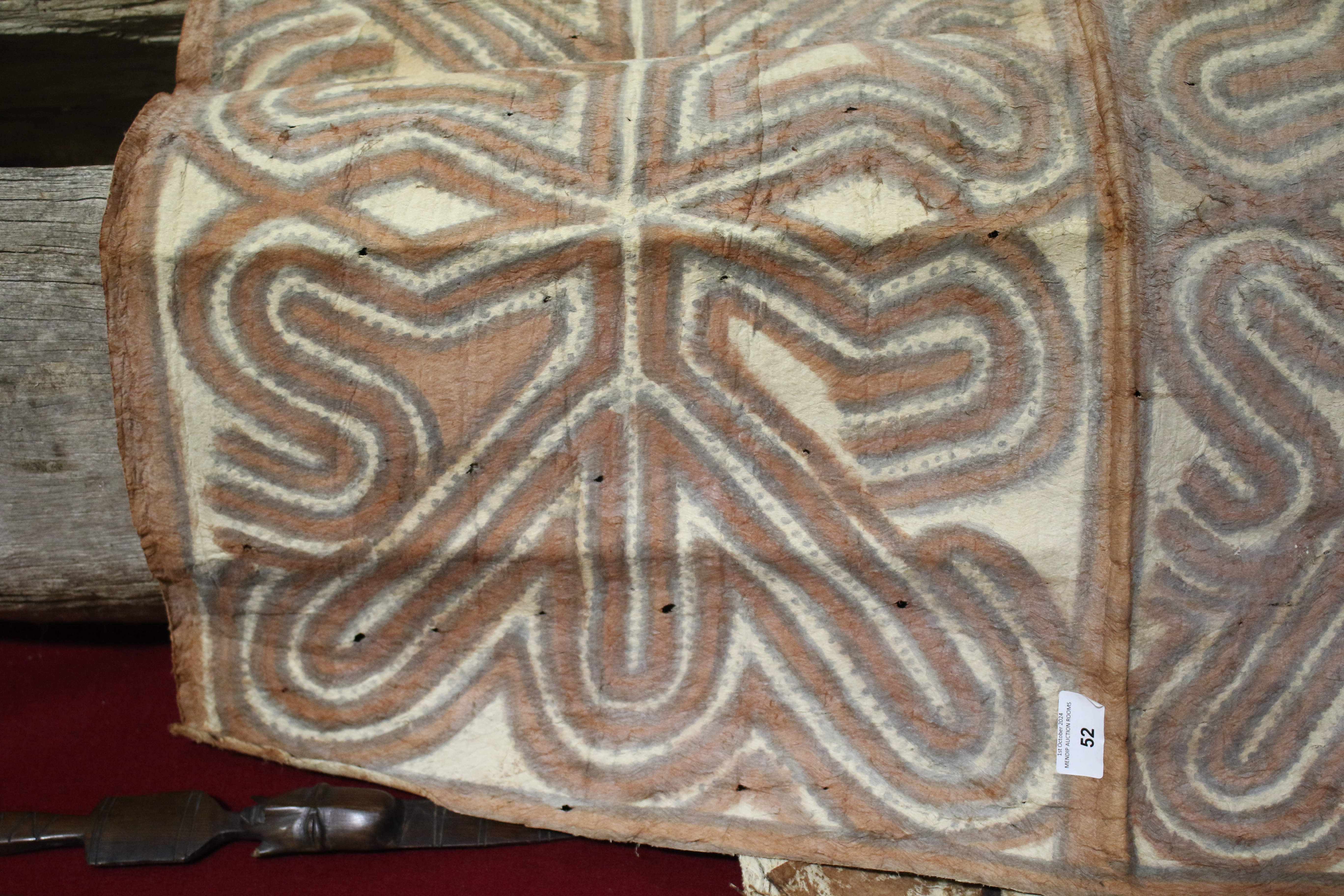 Papua New Guinea. Five lengths of painted tapa cloth. - Image 6 of 26