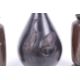 A pair of small bronze Japanese Meiji period vases and a further vase with cranes. - Image 3 of 3
