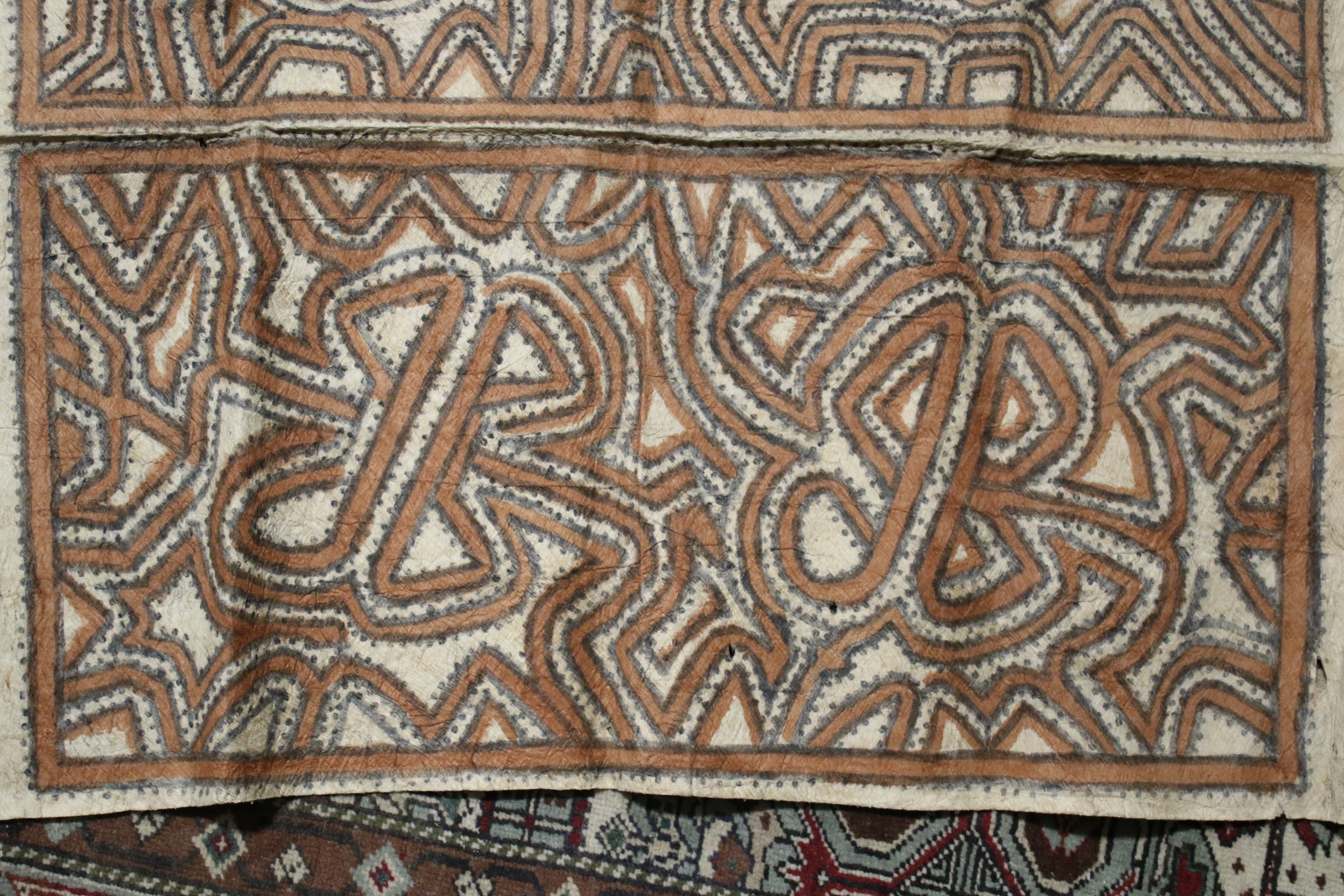 Papua New Guinea. Five lengths of painted tapa cloth. - Image 13 of 26