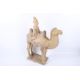 A large Chinese Tang Dynasty earthenware camel and rider. - Image 1 of 5