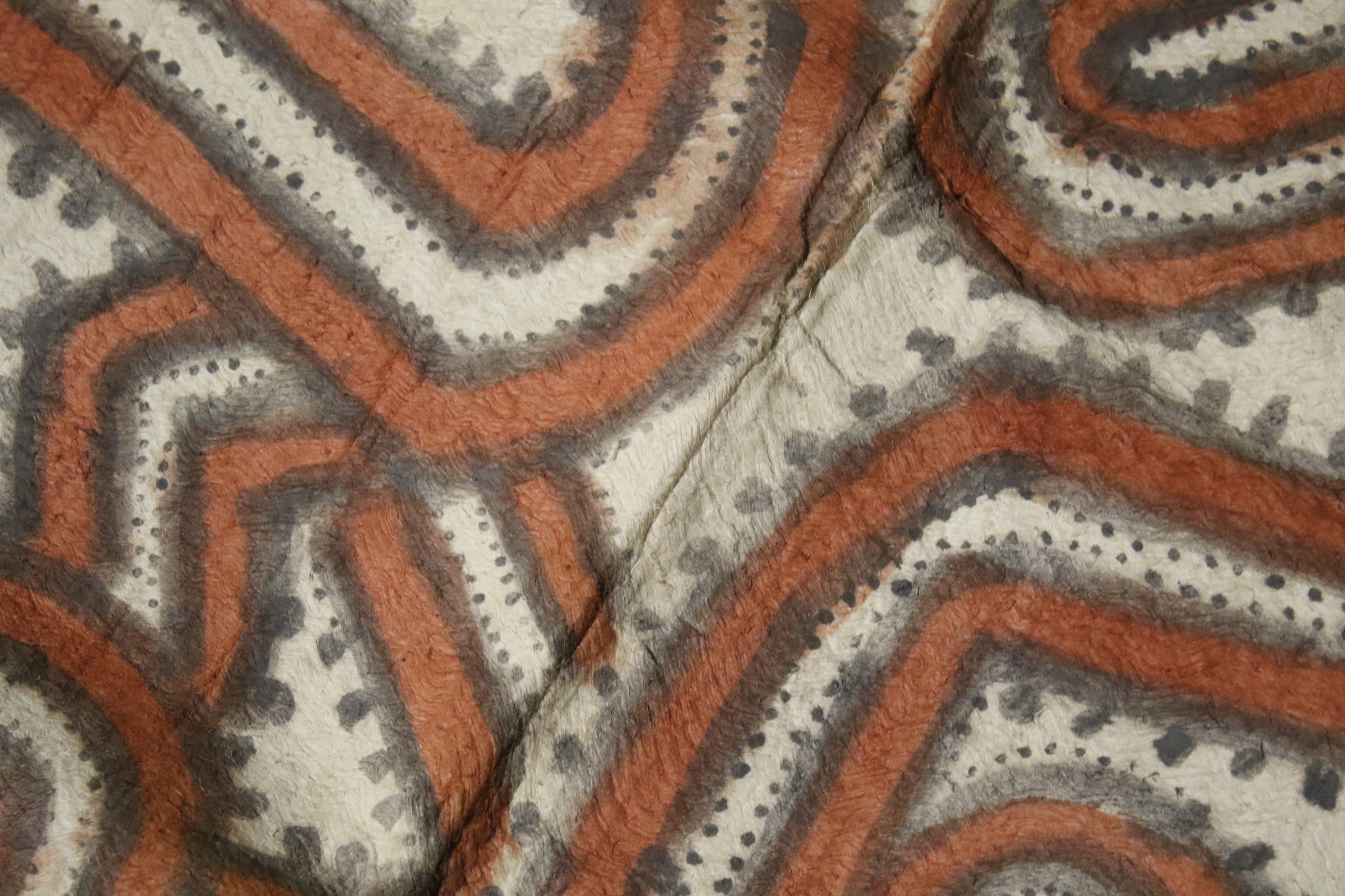 Papua New Guinea. Five lengths of painted tapa cloth. - Image 25 of 26