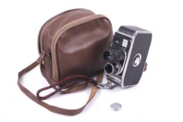 A Bolex Paillard B8 8mm cine camera.