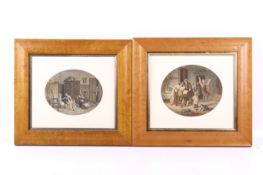 Two 19th century Le Blond & Co hand coloured prints.