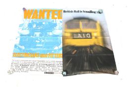 Two vintage British Rail advertising posters.