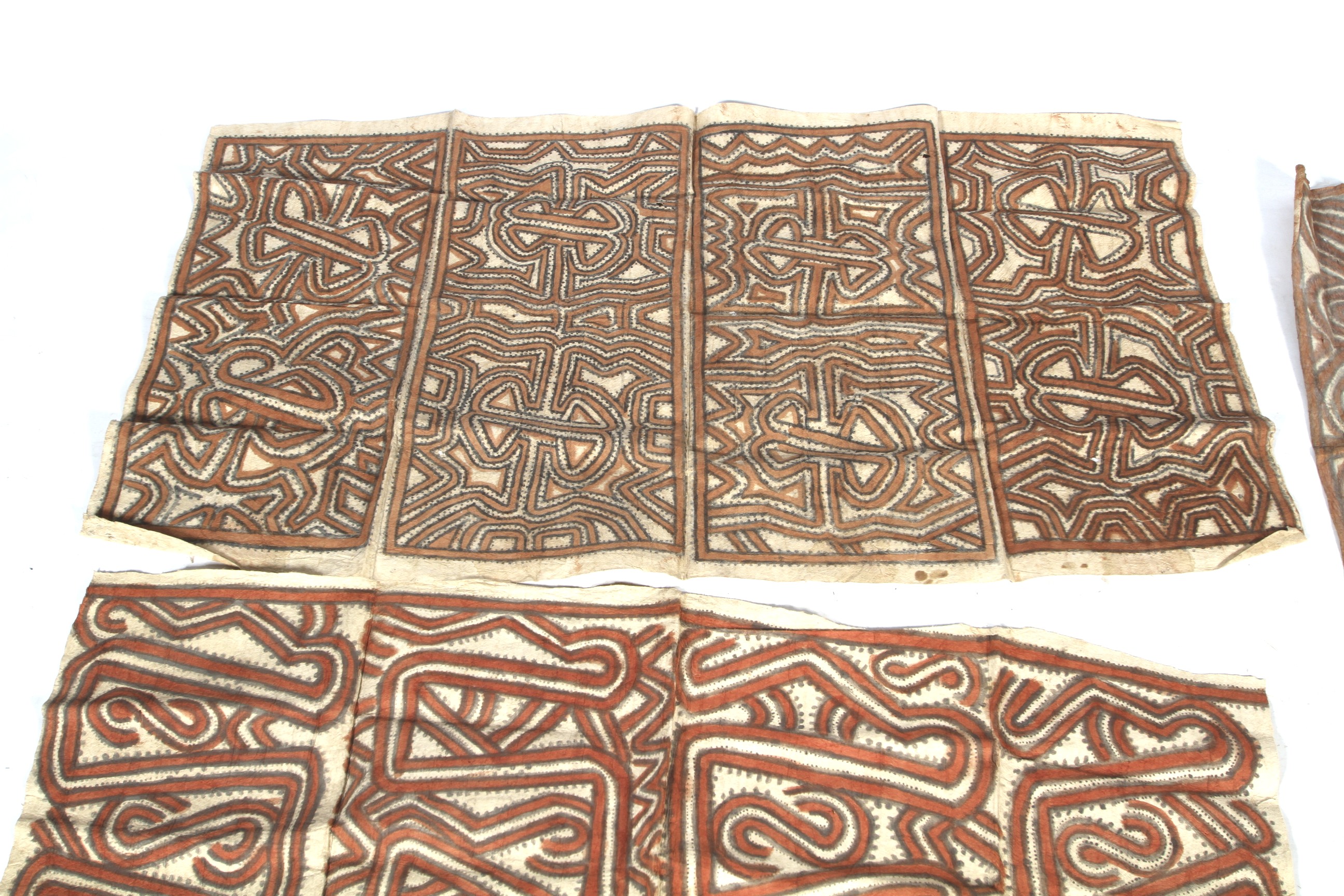 Papua New Guinea. Five lengths of painted tapa cloth. - Image 2 of 26
