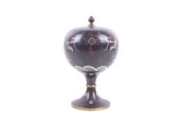 A late 19th/early 20th century Chinese cloisonne enamel vase.