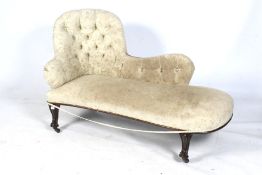 A Victorian chaise lounge.
