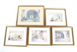 Sir William Russell Flint (British 1880-1969), five polychrome prints.