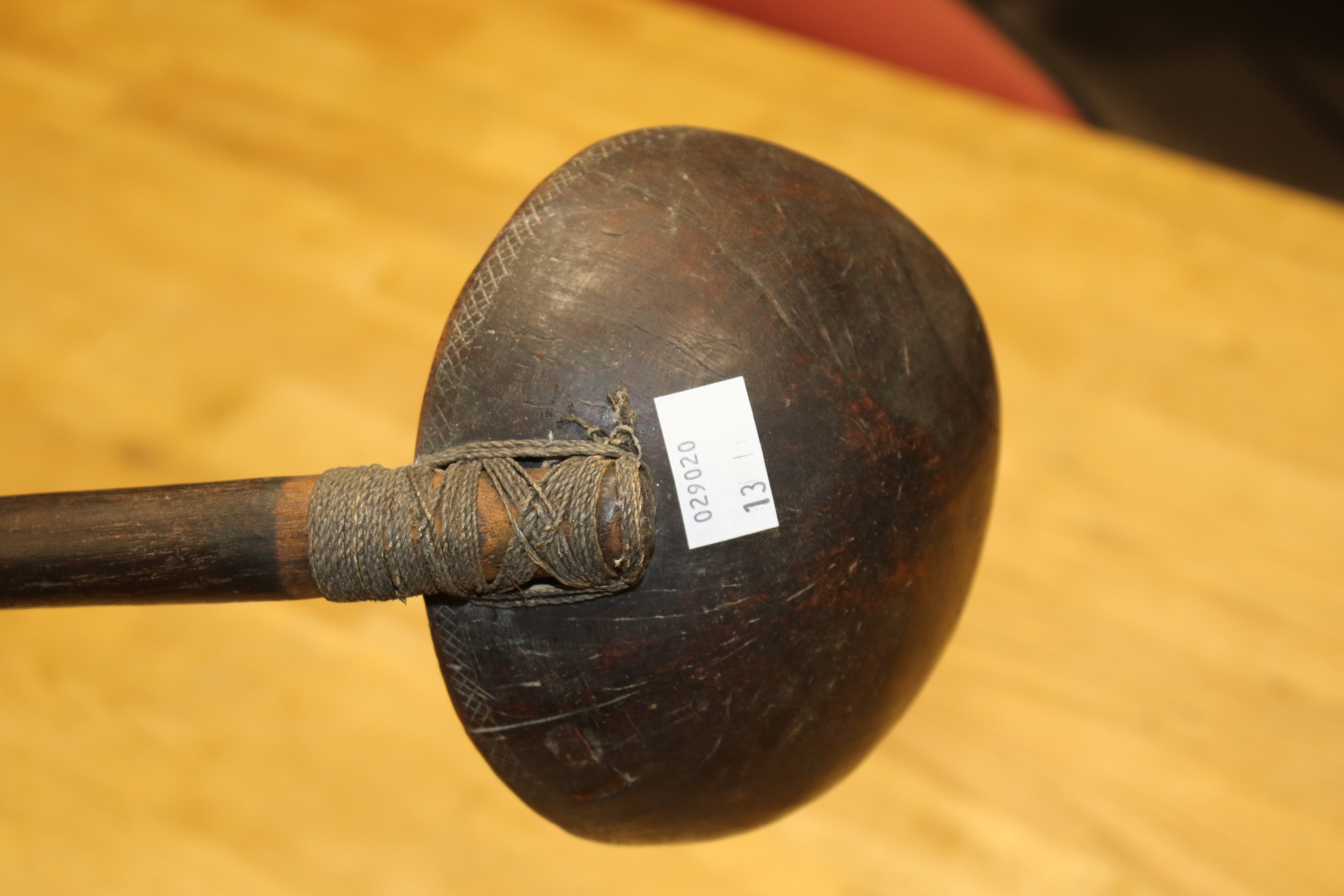 Papua New Guinea. A large carved ladle, two 'scepters' and a handle. - Image 10 of 14