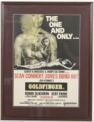Goldfinger (1964) movie film poster. Ian Flemming's James Bond 007.