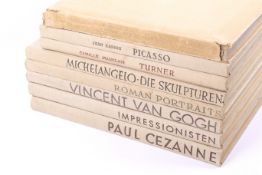 Eight books on art. Including Michelangelo, Phaidon 1940, and four further Phaidon examples publ.