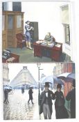 Two prints on canvas.