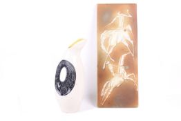 Two mid-century ceramic items. Comprising a 'R. S.