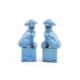 A pair of Chinese turquoise glazed fo dogs. - Image 1 of 2