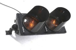 A Safelite contemporary railway signal light.