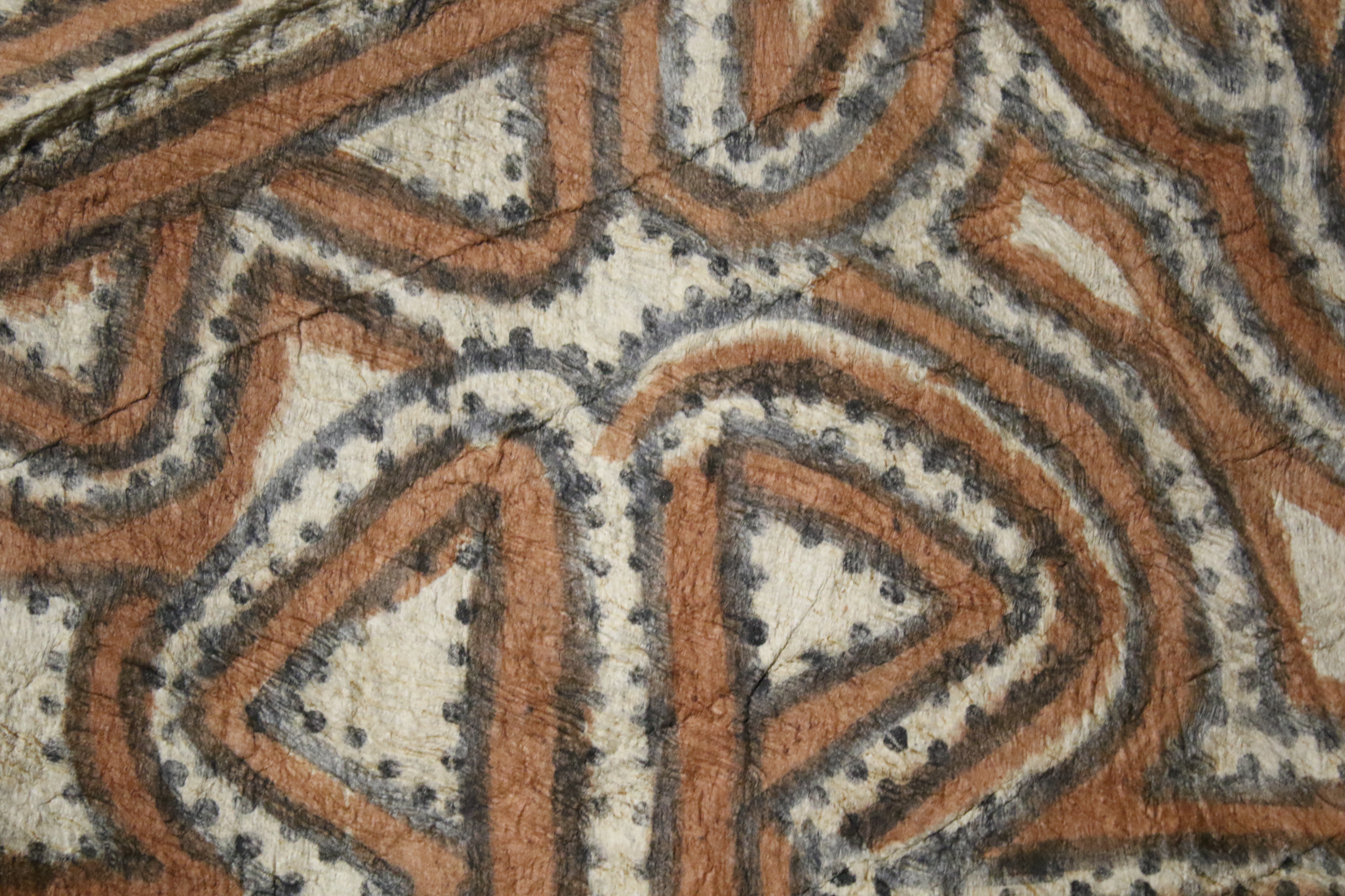 Papua New Guinea. Five lengths of painted tapa cloth. - Image 14 of 26