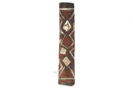 Papua New Guinea. A long rectangular dwelling panel.