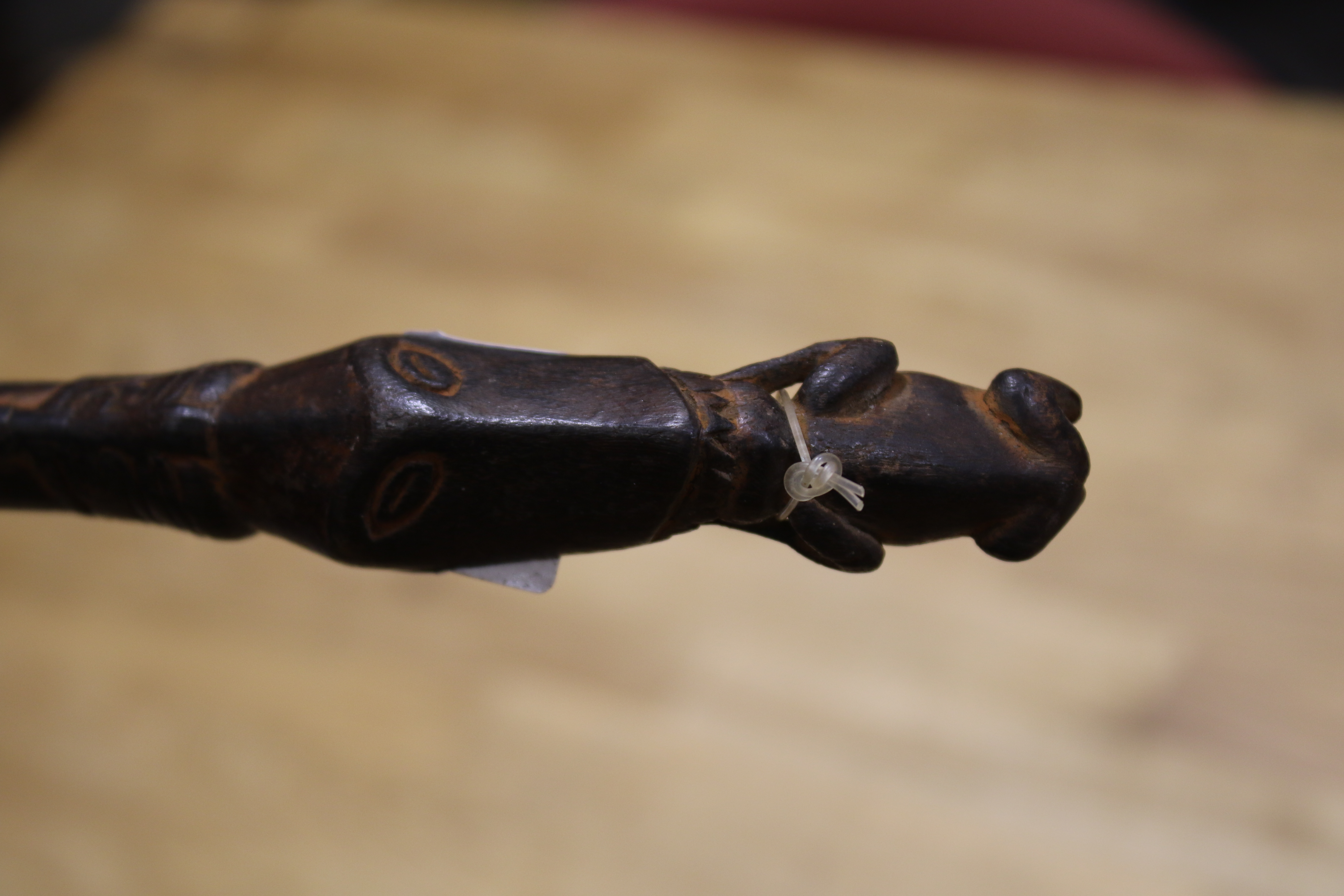 Papua New Guinea. A large carved ladle, two 'scepters' and a handle. - Image 13 of 14