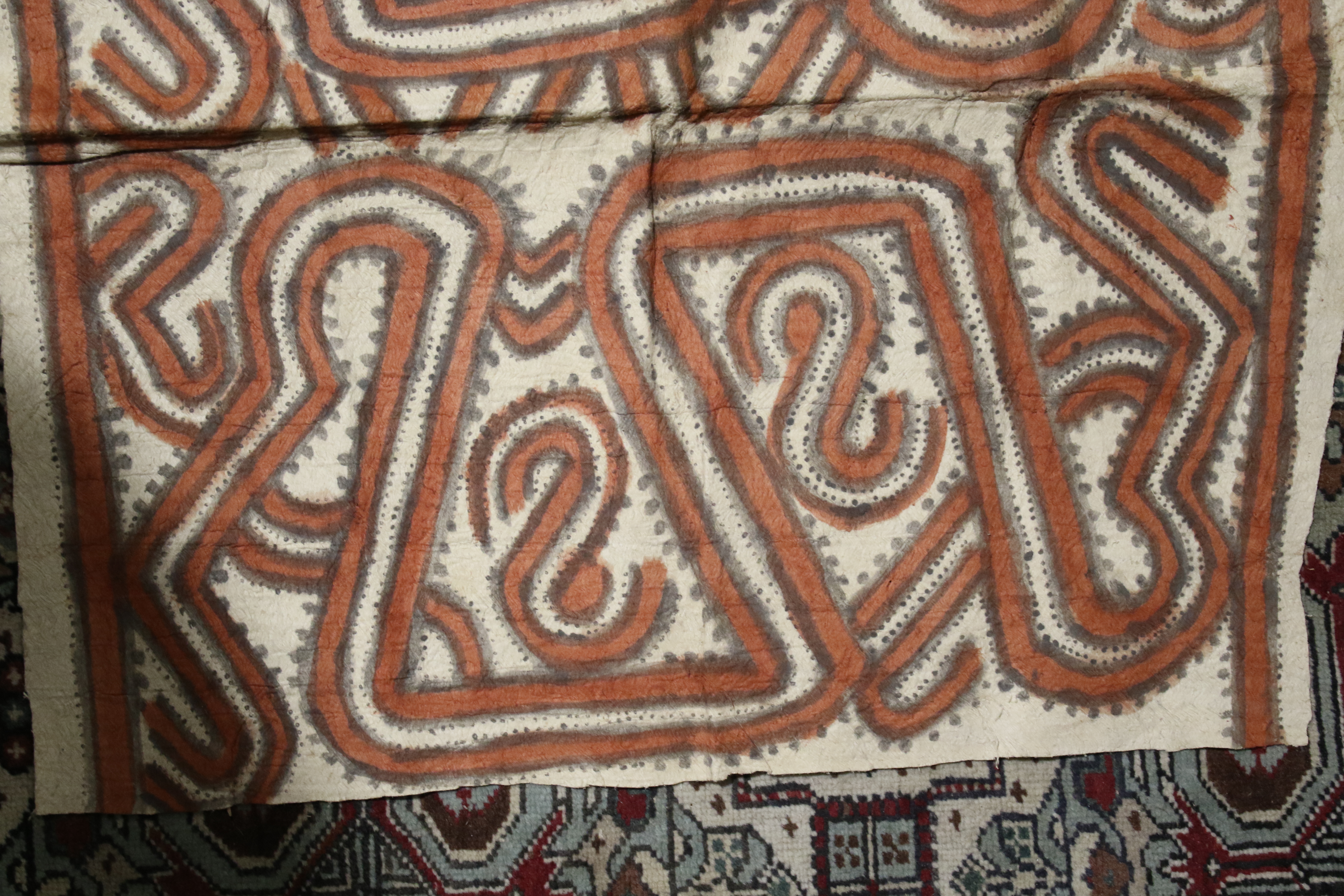 Papua New Guinea. Five lengths of painted tapa cloth. - Image 24 of 26