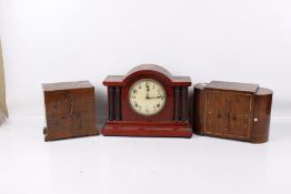 Three 20th century mantel clocks.