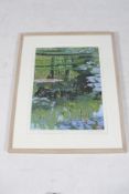 Bredan Neiland (1941) silkscreen print, 'Giverney'.