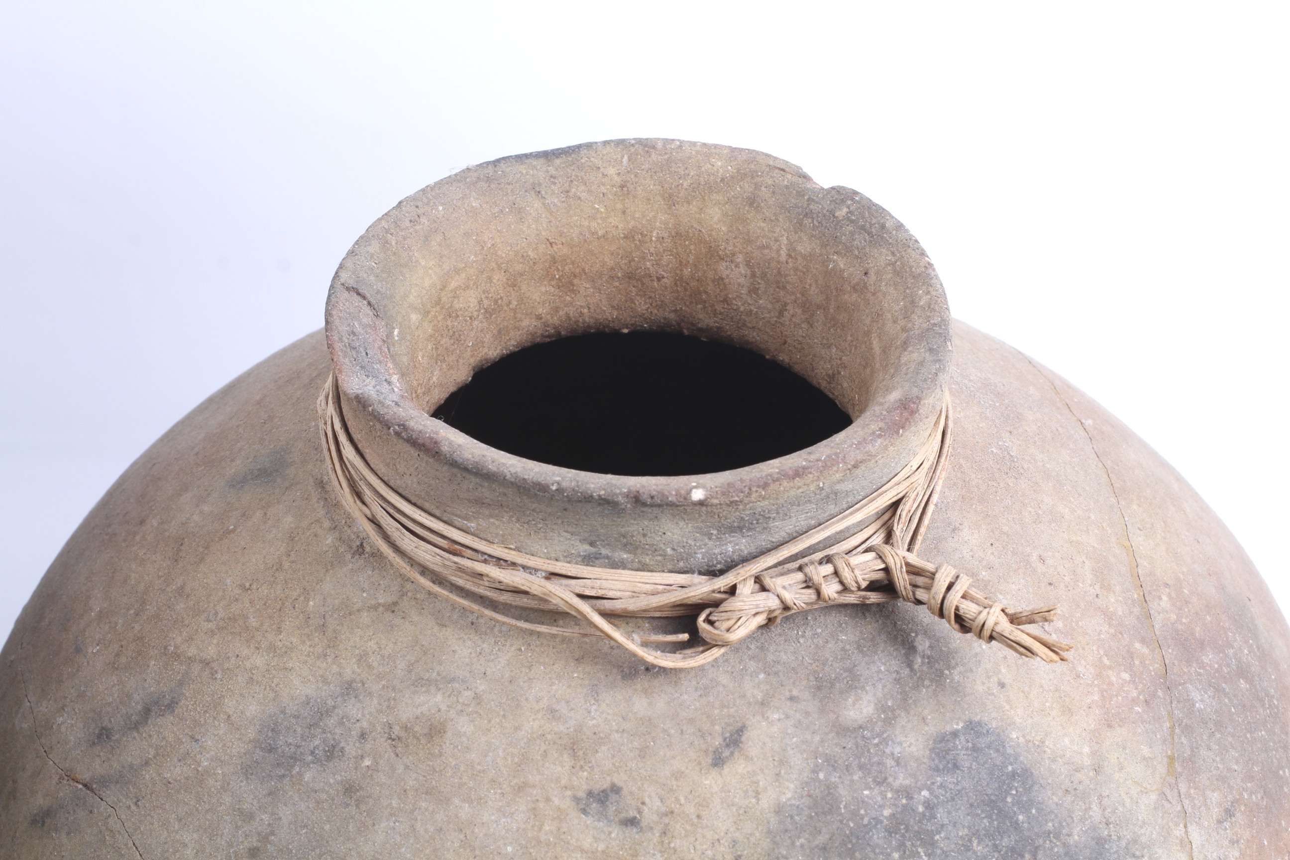 Papua New Guinea. Two rounded earthenware pots. - Image 3 of 3