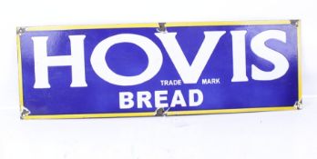 A vintage 'Hovis Bread' enamel advertising sign.