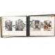 A Japanese early 20th century lacquer album of period photographs and postcards. - Image 5 of 7
