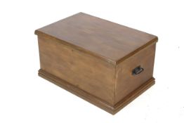 A 20th century wooden blanket box.