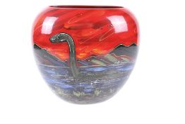Anita Harris signed studio art pottery 'Nessy' vase. 1 of 1 with certificate.