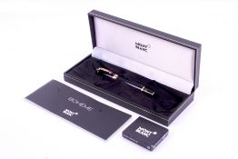 A Mount Blanc Bohème fountain pen, boxed.