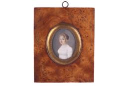 An early 19th century portrait miniature on ivory.