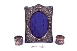 A small group of hallmarked silver.