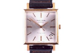 A vintage Swiss gold plated Favre-Leuba Congress wrist watch.