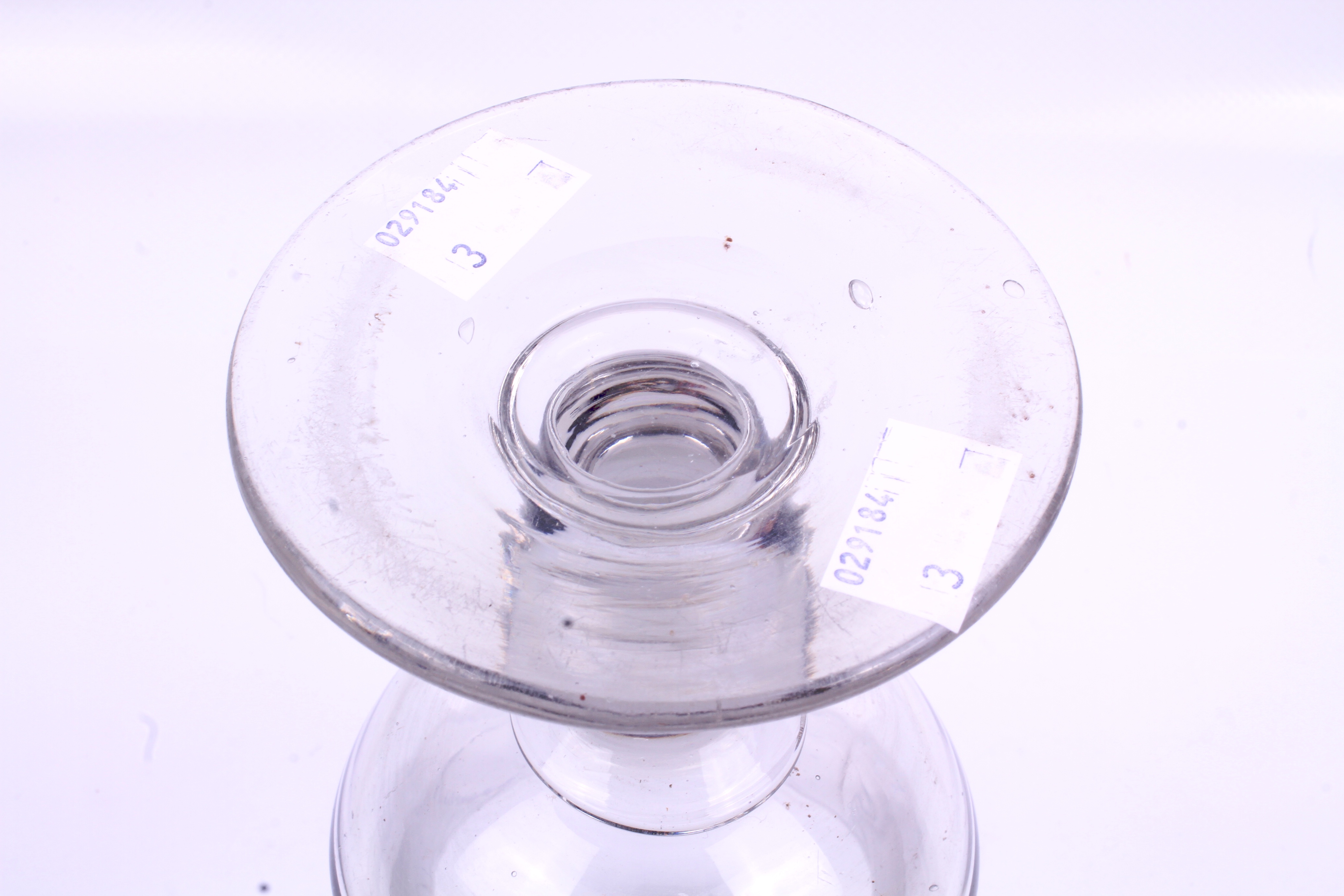 A Georgian large drinking glass. height 20. - Image 3 of 3