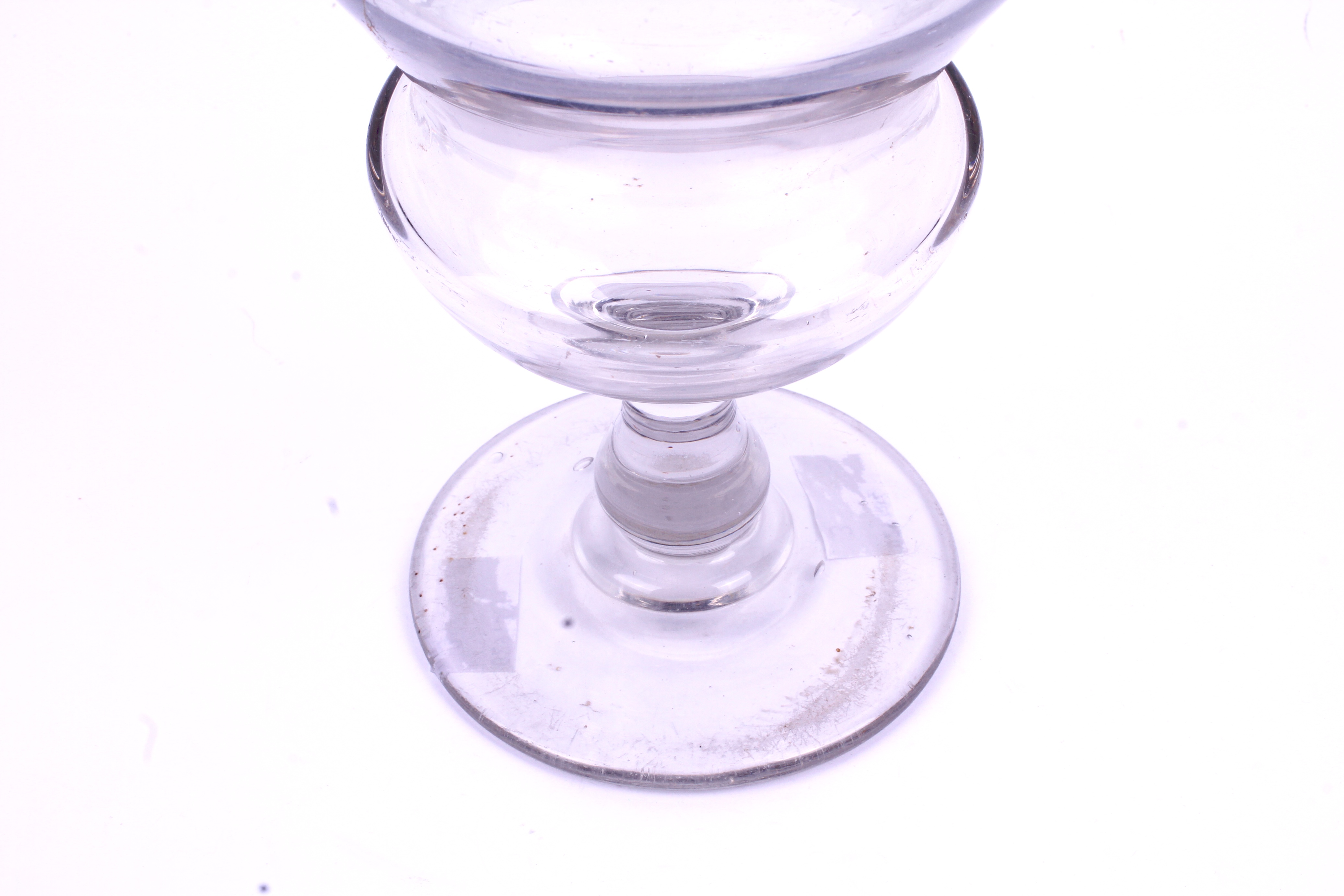 A Georgian large drinking glass. height 20. - Image 2 of 3