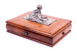 A 19th century walnut veneered box.