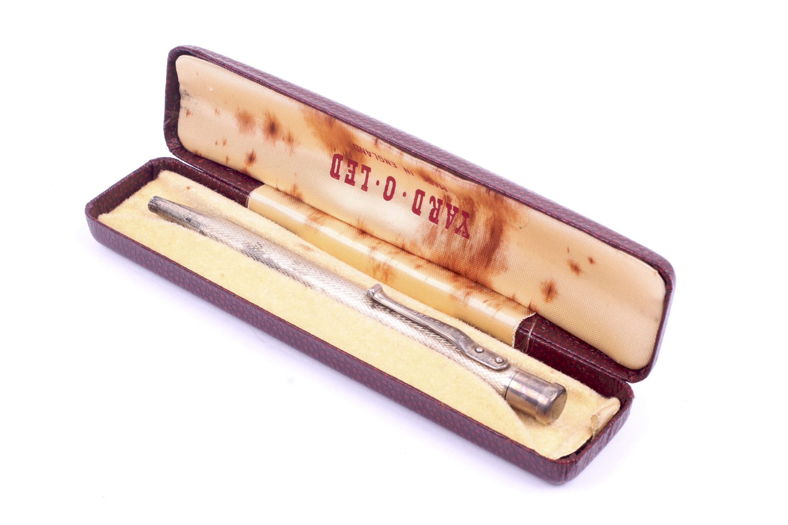 A silver Yard o' Lead propelling pencil, boxed.