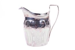 A George III silver jug.