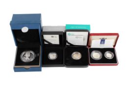 A group of five modern coins.