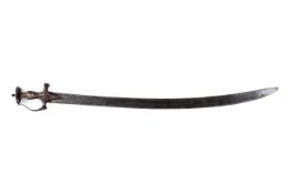 A 19th century Indian tulwar sword.