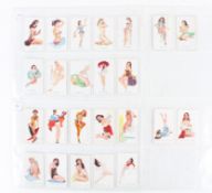 Two sets of Allman erotica related cigarette cards.