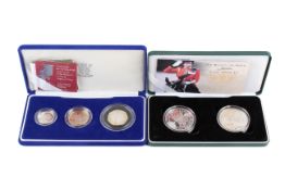 A collection of GB coins.