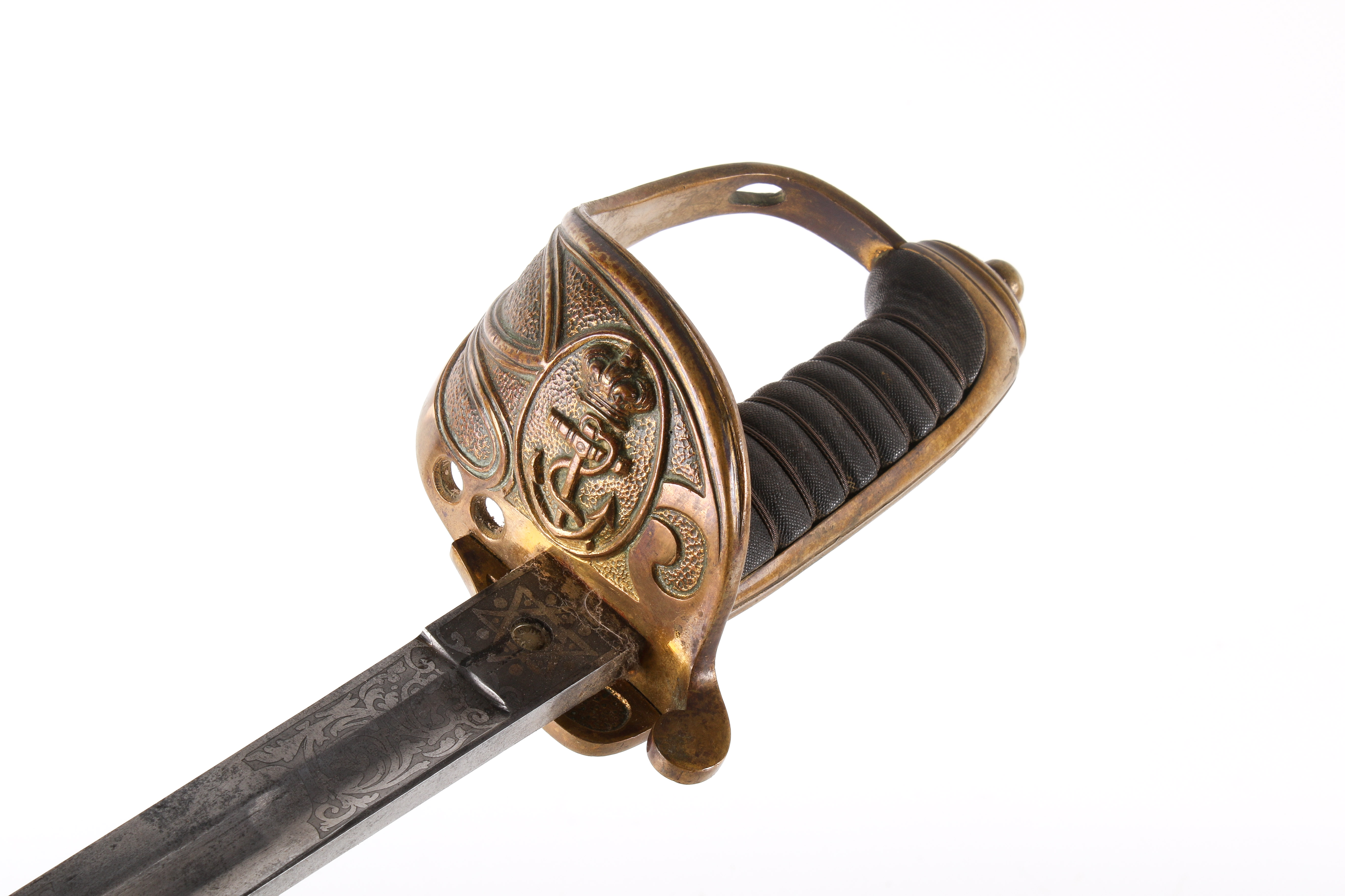 An 1827 pattern Moody of Portsmouth naval sword. - Image 4 of 5
