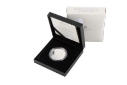 2023 Charles III silver proof Piedfort £5 pound coin.