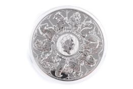 The Queen's Beasts 2021 Completer. Coin £500 silver proof 1 kilo coin in plastic capsule.